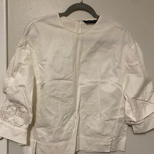 Zara White Blouse
